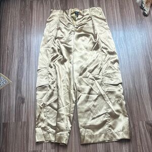 Women’s Gold Cargo Pants NWT